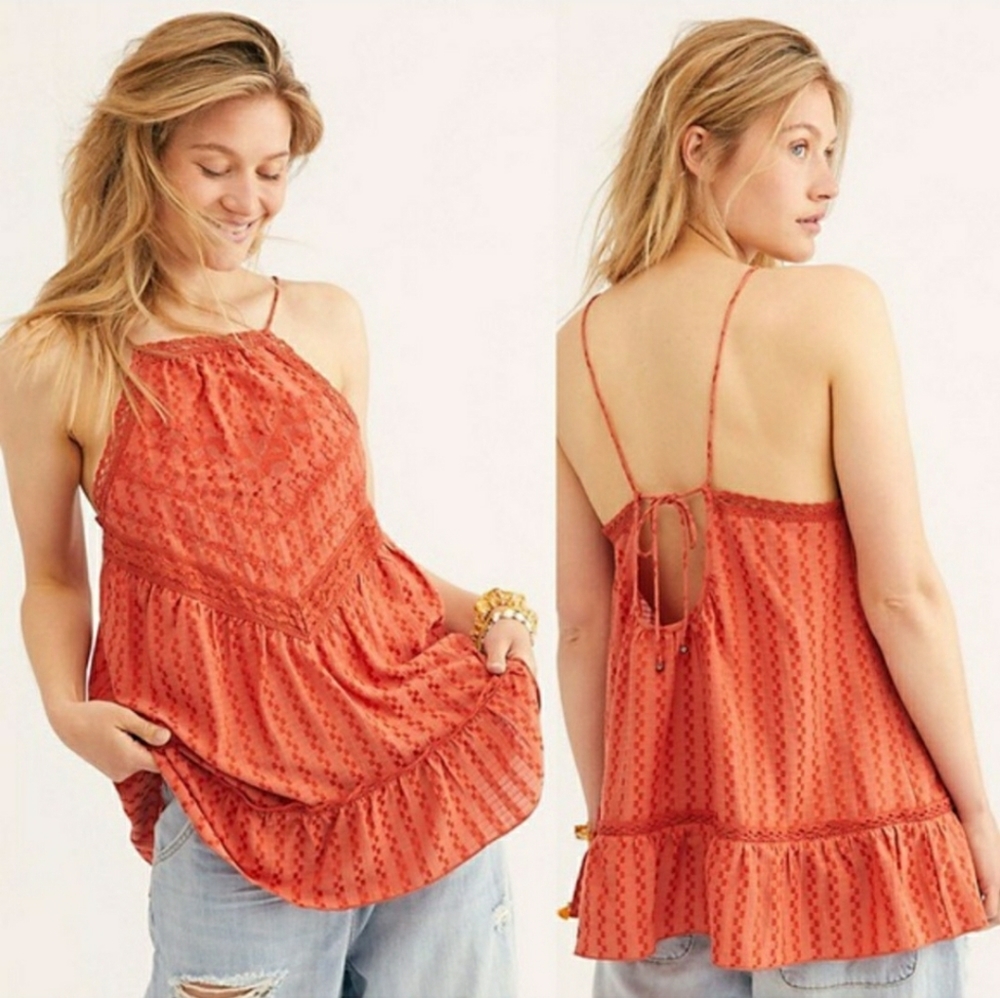 FREE PEOPLE Elisa Tunic Paprika